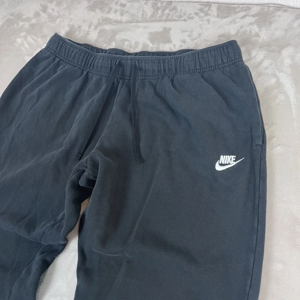 Nike Pants Womens XL Black Club Fleece Jogger Mid‎ Rise Gym Lounge Comfort